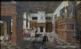 Hal met de gelijkenis van Lazarus en de rijke man (Lucas 16, 19 Hal met de gelijkenis van Lazarus en de rijke man (Lucas 16, 19