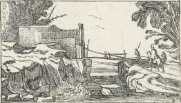 Weg naast een waterval Weg naast een waterval