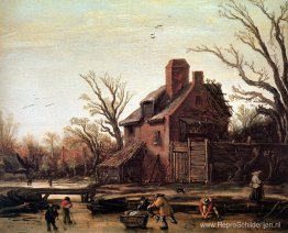 Winterlandschap met boerderij Winterlandschap met boerderij