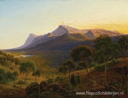 Mount William vanaf Mount Dryden in de Grampians, Victoria Mount William vanaf Mount Dryden in de Grampians, Victoria