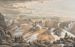 Noordoosten uitzicht vanaf de top van Mount Kosciusko Noordoosten uitzicht vanaf de top van Mount Kosciusko