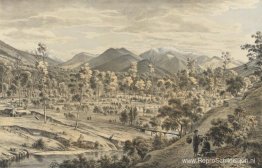 De vallei van de rivier de Ovens De vallei van de rivier de Ovens