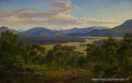 Lente in de vallei van de Mitta Mitta met de Bogong Ranges Lente in de vallei van de Mitta Mitta met de Bogong Ranges