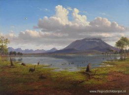 Mount William en een deel van de Grampians in West Victoria Mount William en een deel van de Grampians in West Victoria