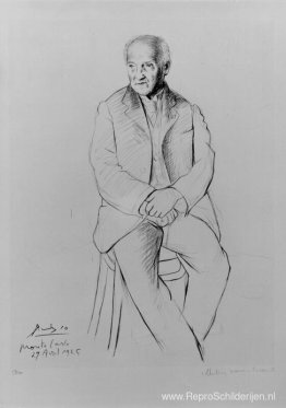 Portret van balletmeester La Scala Portret van balletmeester La Scala