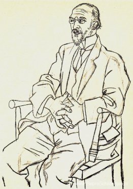 Portret van Erik Satie Portret van Erik Satie