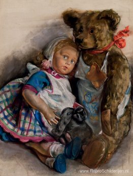 Pop, teddybeer en speelgoedolifant van de Popoffs Pop, teddybeer en speelgoedolifant van de Popoffs