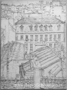 Uitzicht over de rue de Grenelle Uitzicht over de rue de Grenelle