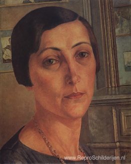 Portret van Andronikova-Halpern Portret van Andronikova-Halpern