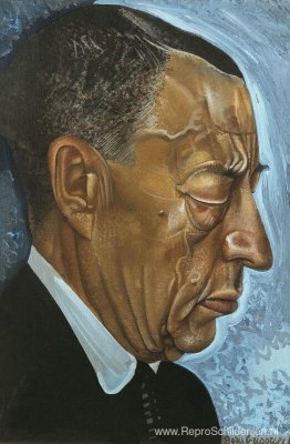 Portret van Sergei Rachmaninoff Portret van Sergei Rachmaninoff