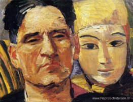 Zelfportret met masker Zelfportret met masker