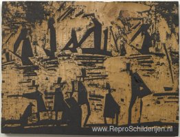 Houtblok voor vissersboten (Fischerboote) Houtblok voor vissersboten (Fischerboote)