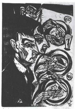 Zenuwachtige mensen die eten Zenuwachtige mensen die eten