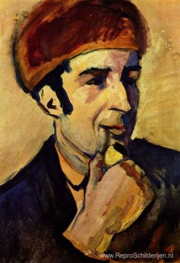 Portret van Franz Marc Portret van Franz Marc