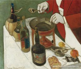 Pannenkoeken maken. Diptych Pannenkoeken maken. Diptych