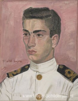 Officier zeeman op roze achtergrond Officier zeeman op roze achtergrond