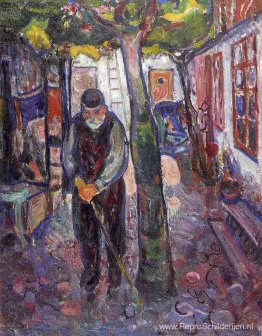 Oude man in Warnemnde Oude man in Warnemnde