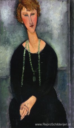 Vrouw met een groene ketting (Madame Menier) Vrouw met een groene ketting (Madame Menier)
