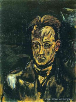 Portret van de componist Anton von Webern Portret van de componist Anton von Webern