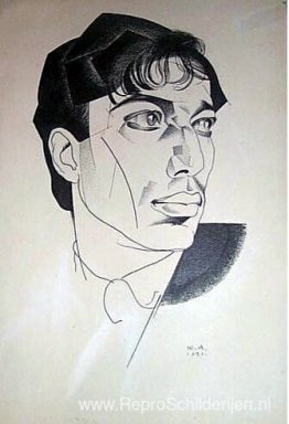 Portret van dichter Boris Pasternak Portret van dichter Boris Pasternak