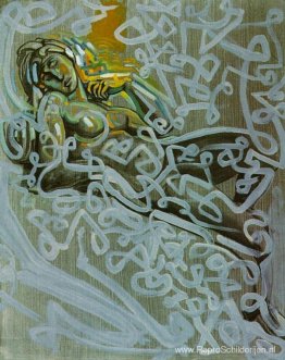 Figuur naar Michelangelo's 'Dawn' op het graf van Lorenzo di Med Figuur naar Michelangelo's 'Dawn' op het graf van Lorenzo di Med