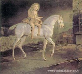 Meisje op een wit paard Meisje op een wit paard