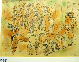 Misbruik - Twee nazi-soldaten mishandelen joden, 1942 Misbruik - Twee nazi-soldaten mishandelen joden, 1942