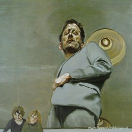 Reflectie met twee kinderen (zelfportret) Reflectie met twee kinderen (zelfportret)