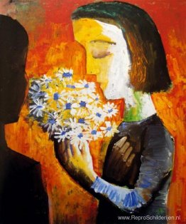 Meisje en bloemen Meisje en bloemen