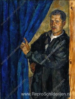 Portret van Pyotr Konchalovsky, de zoon van de kunstenaar Portret van Pyotr Konchalovsky, de zoon van de kunstenaar