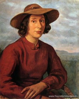 Portret van AA Tsjerkesovoj-Benoit Portret van AA Tsjerkesovoj-Benoit