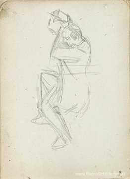 Dansende man uit schetsboek 60 Dansende man uit schetsboek 60