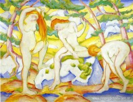 Badende meisjes Badende meisjes