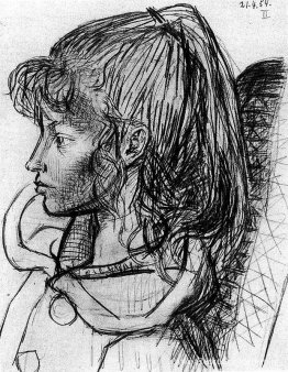 Portret van Sylvette David Portret van Sylvette David