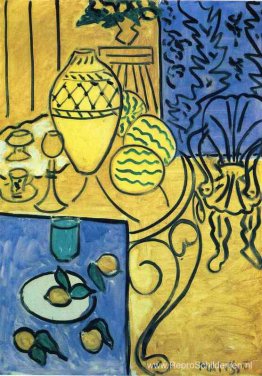 Interieur in geel Interieur in geel