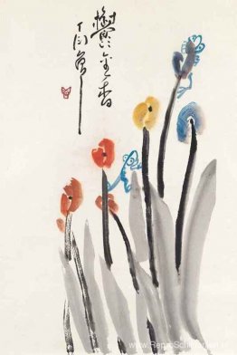 Kikkervisjes op tulpen Kikkervisjes op tulpen