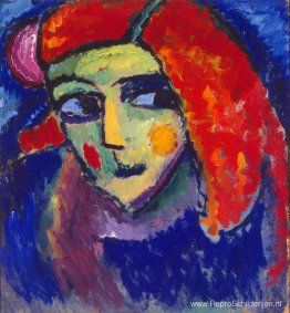 Bleke vrouw met rood haar Bleke vrouw met rood haar