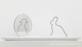 Konijn spiegel Konijn spiegel