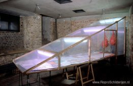 Flipperkast met rode tranen Flipperkast met rode tranen