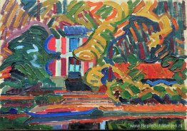 Stationnetje olie op doek Stationnetje olie op doek