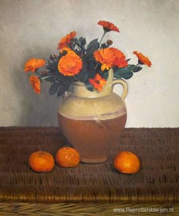 Goudsbloemen en mandarijnen Goudsbloemen en mandarijnen