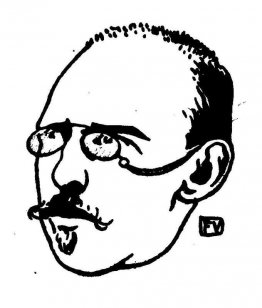 Portret van de Belgische schrijver George Eekhoud Portret van de Belgische schrijver George Eekhoud