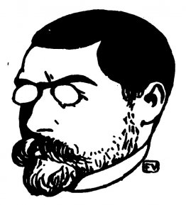 Portret van de Franse schrijver Louis Dumur Portret van de Franse schrijver Louis Dumur