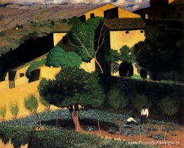 Landschap in Cagnes Landschap in Cagnes