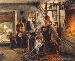 Bij de hoefsmid Bij de hoefsmid