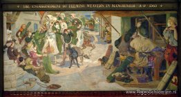 De oprichting van de Vlaamse Wevers in Manchester in 1363 De oprichting van de Vlaamse Wevers in Manchester in 1363