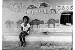 Een kind in Santiniketan, Birbhum, West-Bengalen Een kind in Santiniketan, Birbhum, West-Bengalen
