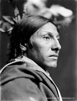 Amos Twee stieren, Dakota Sioux-indiaan Amos Twee stieren, Dakota Sioux-indiaan