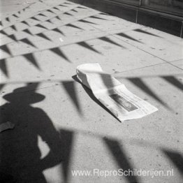 Chicago (Vivian's Shadow with Flags), juli 1970 Chicago (Vivian's Shadow with Flags), juli 1970