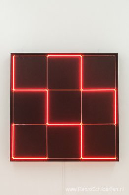 Tirets Neon 0°-90° met 4 ritmes die interfereren Tirets Neon 0°-90° met 4 ritmes die interfereren